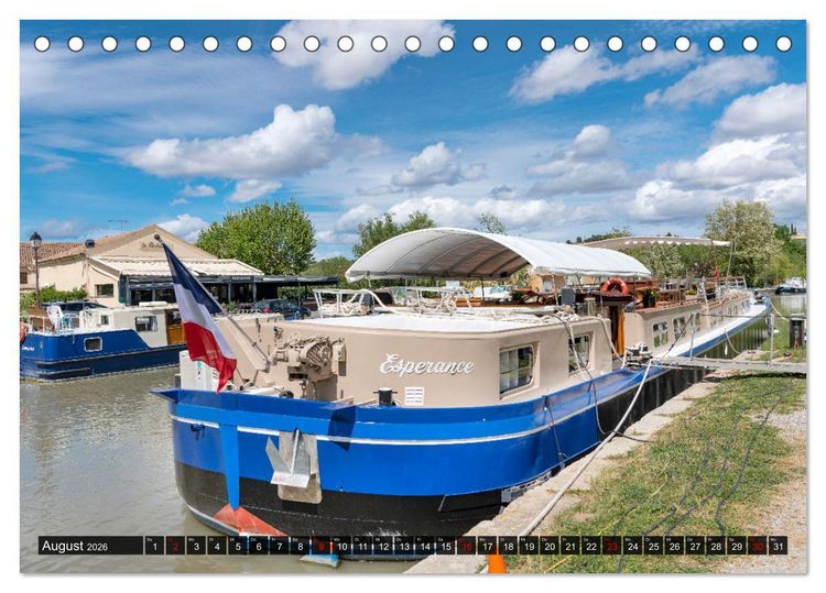 Produktbild: Der K&ouml;nigliche Kanal. Die Wasserstra&szlig;e im Languedoc (Tischkalender 2026 DIN A5 quer), CALVENDO Monatskalender