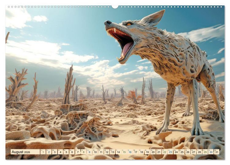 Produktbild: Surrealismus trifft W&uuml;ste (hochwertiger Premium Wandkalender 2026 DIN A2 quer), Kunstdruck in Hochglanz