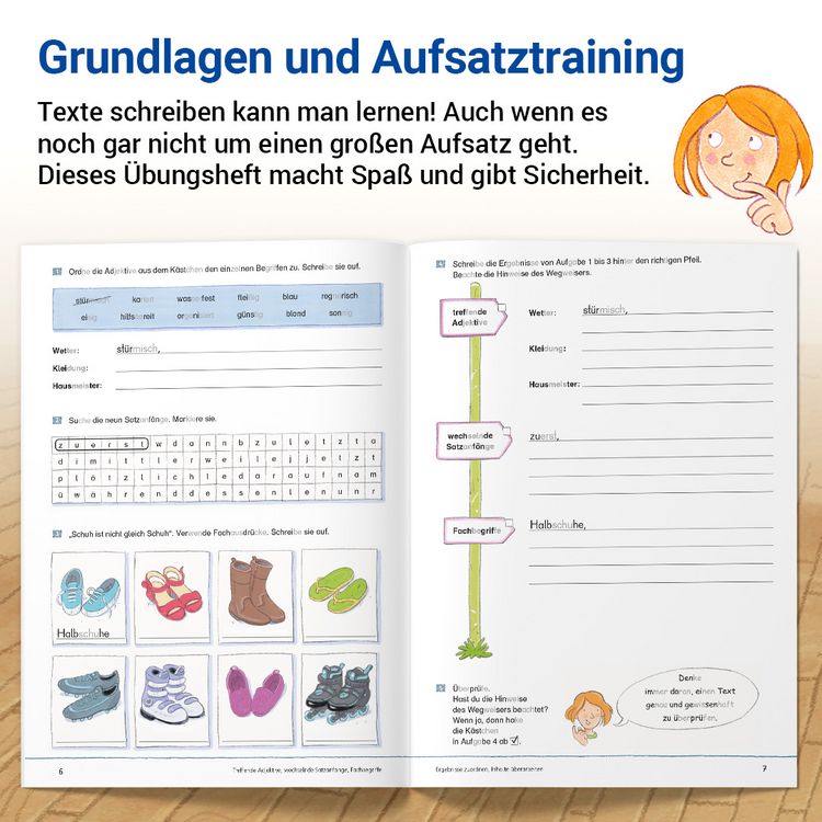 Produktbild: Das &Uuml;bungsheft Texte schreiben 6