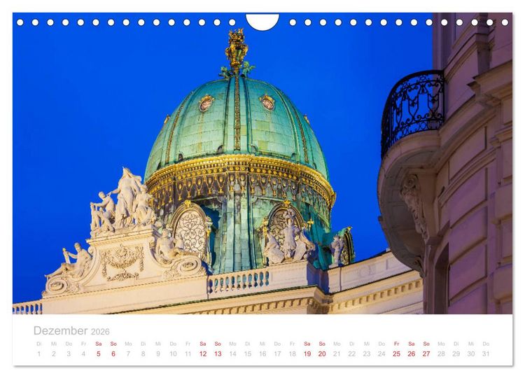 Produktbild: W I E N E R Impressionen (Wandkalender 2026 DIN A4 quer), CALVENDO Monatskalender