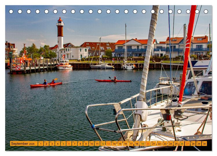 Produktbild: Wismarer Bucht - Impressionen zwischen Kl&uuml;tzer Winkel und der Insel Poel (Tischkalender 2026 DIN A5 quer), CALVENDO Monatskalender