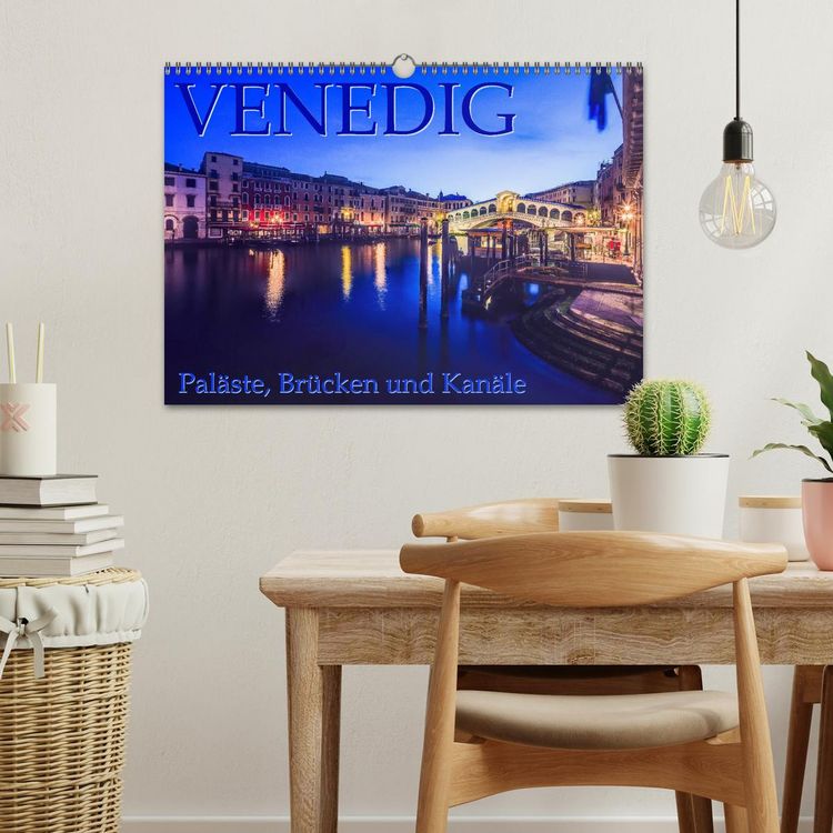 Produktbild: Venedig - Pal&auml;ste, Br&uuml;cken und Kan&auml;le (Wandkalender 2026 DIN A3 quer), CALVENDO Monatskalender