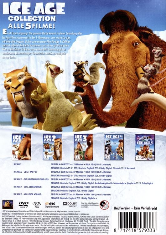 Ice Age - Box Set Teil 1-5 [5 DVDs]