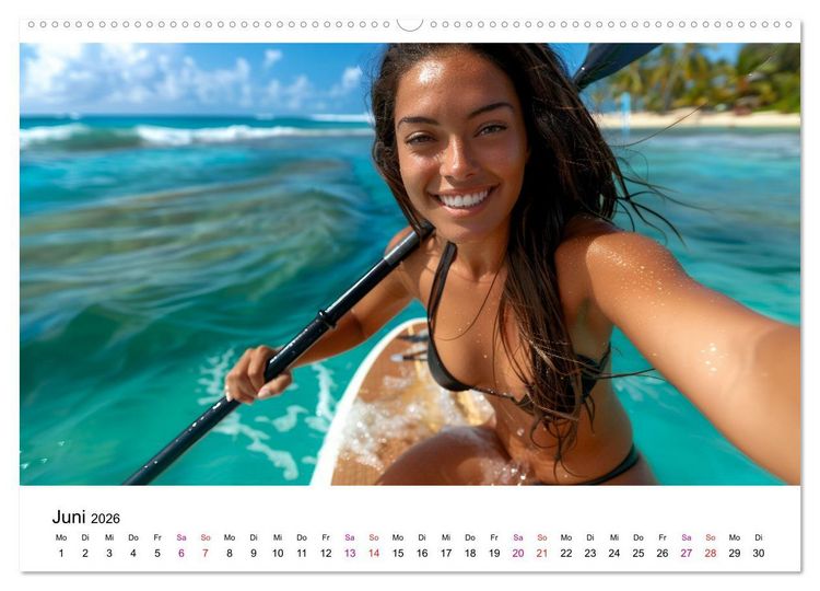 Produktbild: Stand up paddling - SUP (Wandkalender 2026 DIN A2 quer), CALVENDO Monatskalender