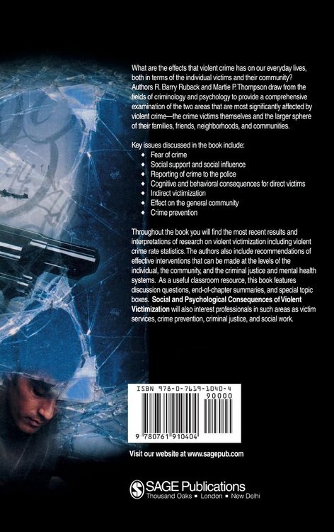 Produktbild: Social and Psychological Consequences of Violent Victimization