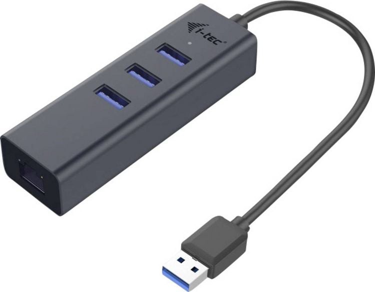 Produktbild: i-tec Netzwerkadapter 10 / 100 / 1000 MBit/s USB-A (USB 3.2 Gen 1)