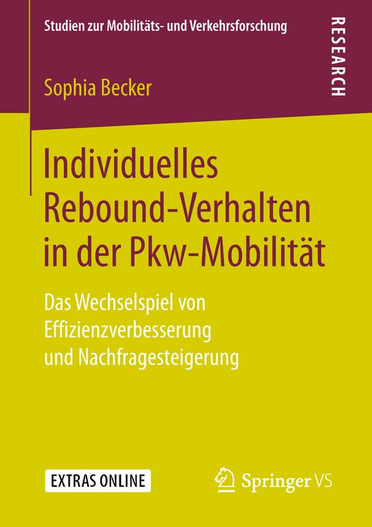 Produktbild: Individuelles Rebound-Verhalten in der Pkw-Mobilit&auml;t