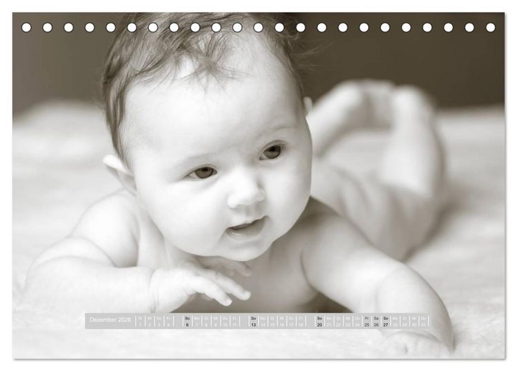 Produktbild: ...so winzig - Babykalender (Tischkalender 2026 DIN A5 quer), CALVENDO Monatskalender