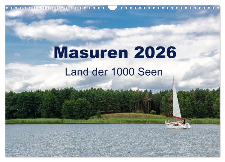 Produktbild: Masuren 2026 - Land der 1000 Seen (Wandkalender 2026 DIN A3 quer), CALVENDO Monatskalender