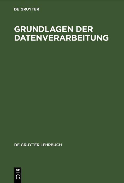Produktbild: Grundlagen der Datenverarbeitung