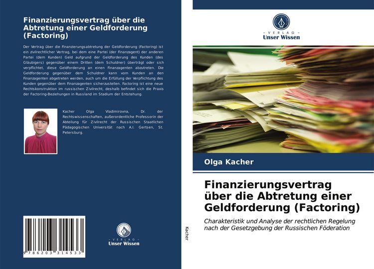 Produktbild: Finanzierungsvertrag &uuml;ber die Abtretung einer Geldforderung (Factoring)
