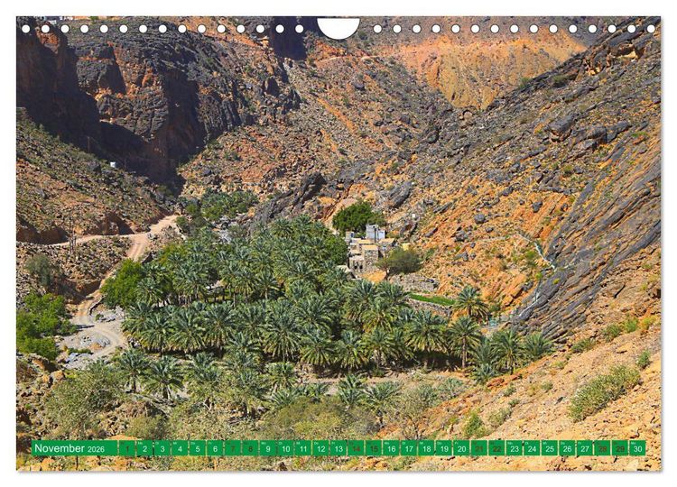 Produktbild: Unterwegs im Weihrauchland Oman (Wandkalender 2026 DIN A4 quer), CALVENDO Monatskalender