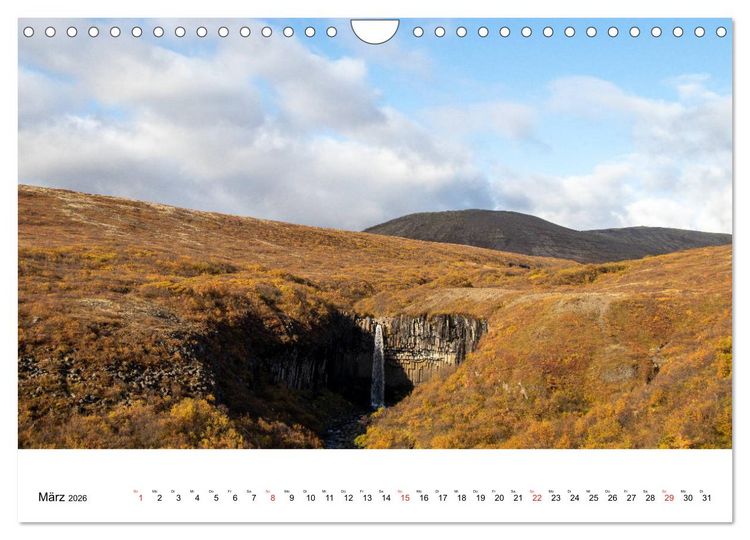 Produktbild: ISLAND Atemberaubende Natur aus Feuer und Eis (Wandkalender 2026 DIN A4 quer), CALVENDO Monatskalender