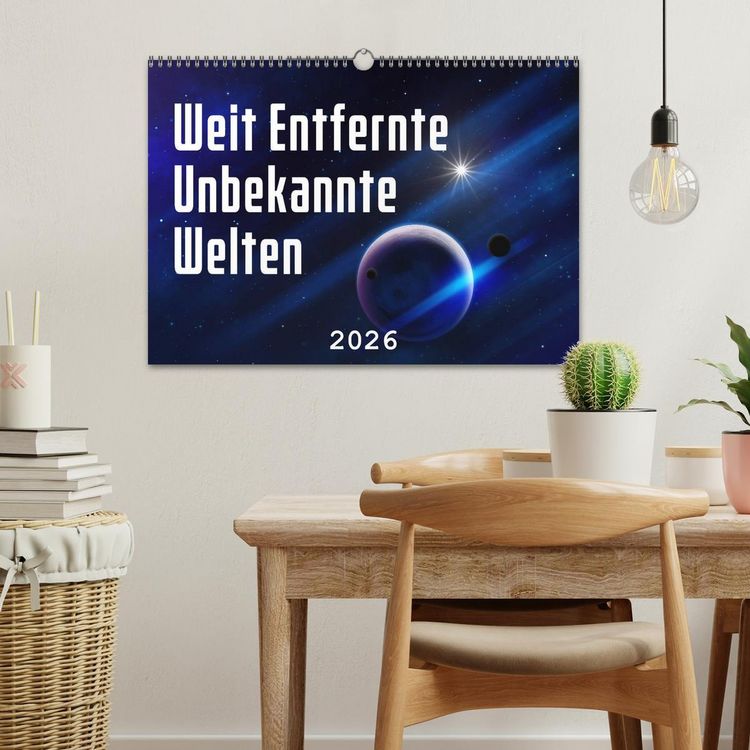 Produktbild: Weit entfernte unbekannte Welten (Wandkalender 2026 DIN A3 quer), CALVENDO Monatskalender