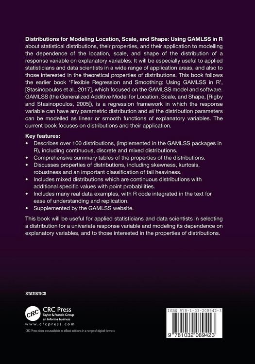 Produktbild: Distributions for Modeling Location, Scale, and Shape