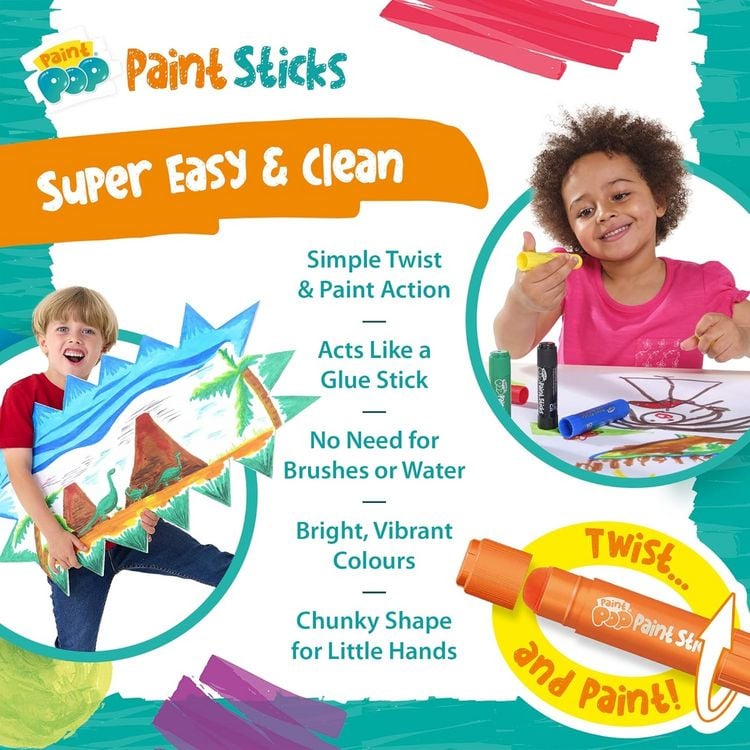 Produktbild: Paint Pop: Paint Sticks 24-Pack (klassische Farben)