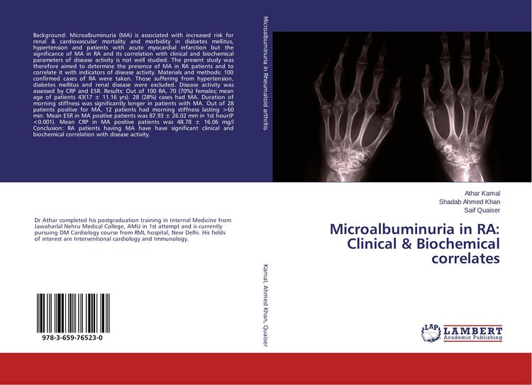 Produktbild: Microalbuminuria in RA: Clinical & Biochemical correlates