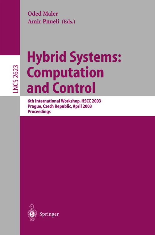 Produktbild: Hybrid Systems: Computation and Control