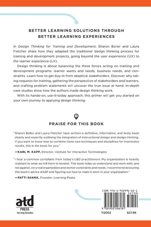 Produktbild: Design Thinking for Training and Development
