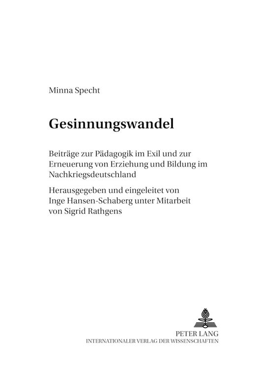 Produktbild: Gesinnungswandel