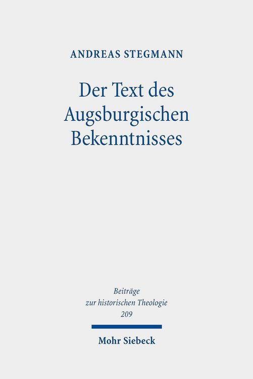 Produktbild: Der Text des Augsburgischen Bekenntnisses