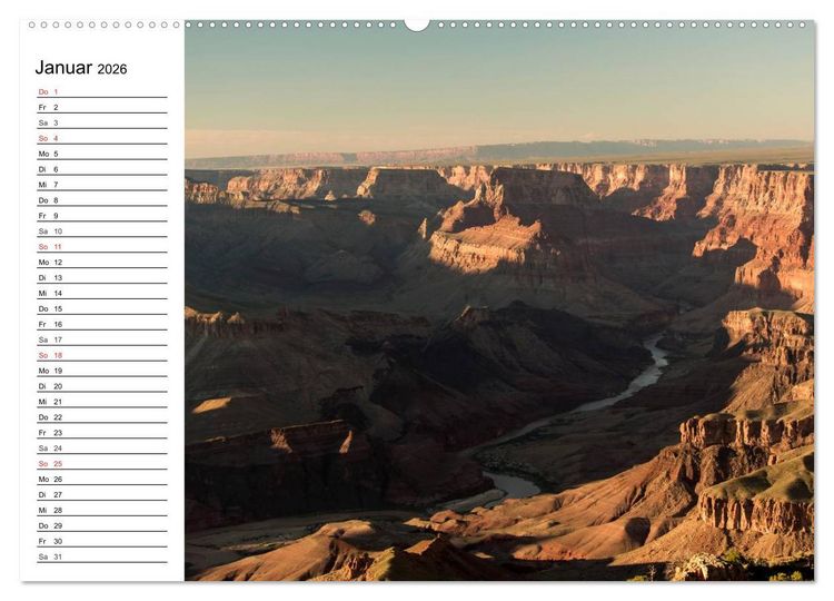 Produktbild: Faszination Grand Canyon (Wandkalender 2026 DIN A2 quer), CALVENDO Monatskalender