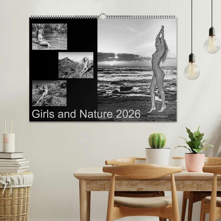 Produktbild: Girls and Nature (Wandkalender 2026 DIN A2 quer), CALVENDO Monatskalender