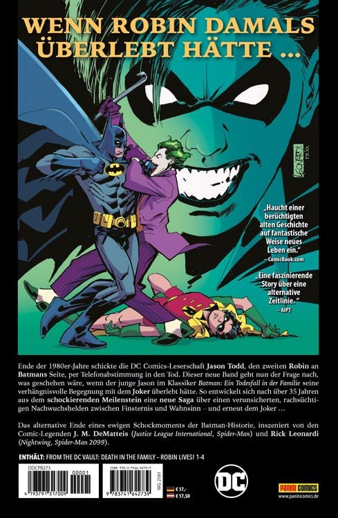 Produktbild: Batman: Ein Todesfall in der Familie - Robin lebt!
