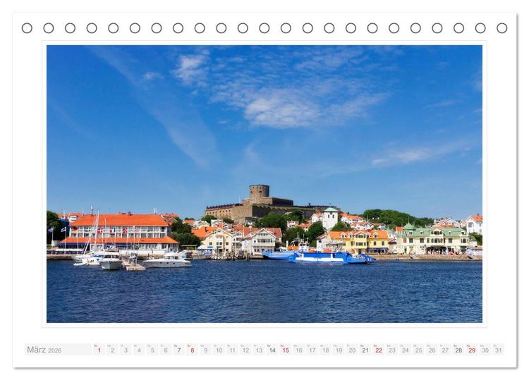 Produktbild: Bohusl&auml;n. Sk&auml;rhamn - R&ouml;nn&auml;ng - Marstrand (Tischkalender 2026 DIN A5 quer), CALVENDO Monatskalender