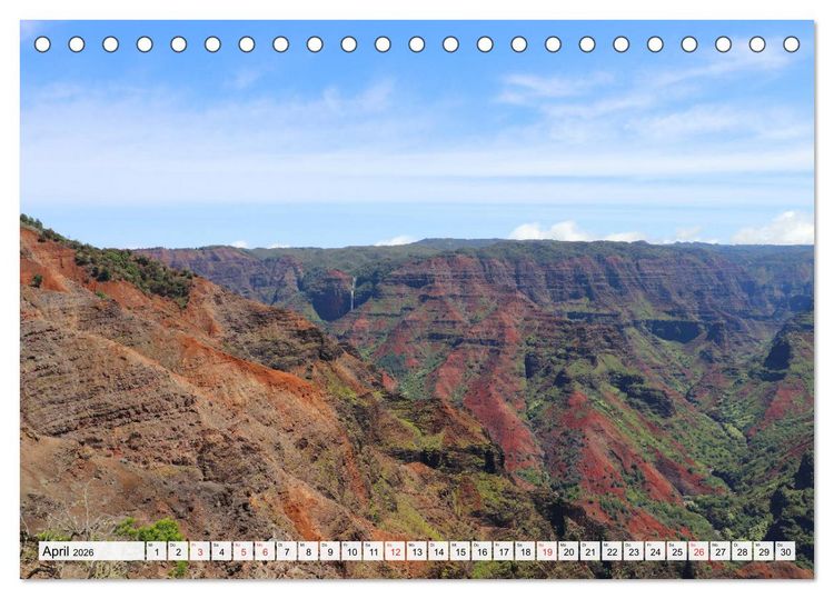 Produktbild: Hawaii the Aloha State (Tischkalender 2026 DIN A5 quer), CALVENDO Monatskalender