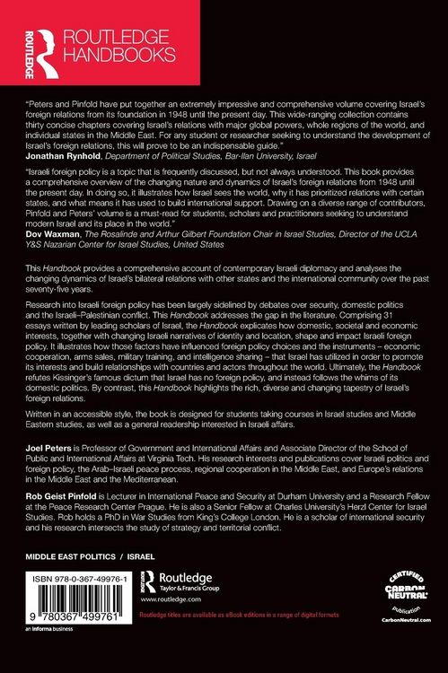 Produktbild: Routledge Handbook on Israel's Foreign Relations