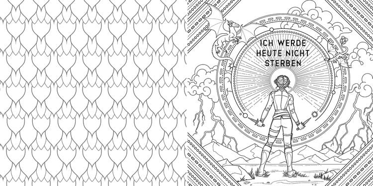 Produktbild: Fourth Wing: Das offizielle Mal- und Stickerbuch