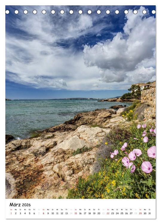 Produktbild: Mallorca - wild und romantisch (Tischkalender 2026 DIN A5 hoch), CALVENDO Monatskalender