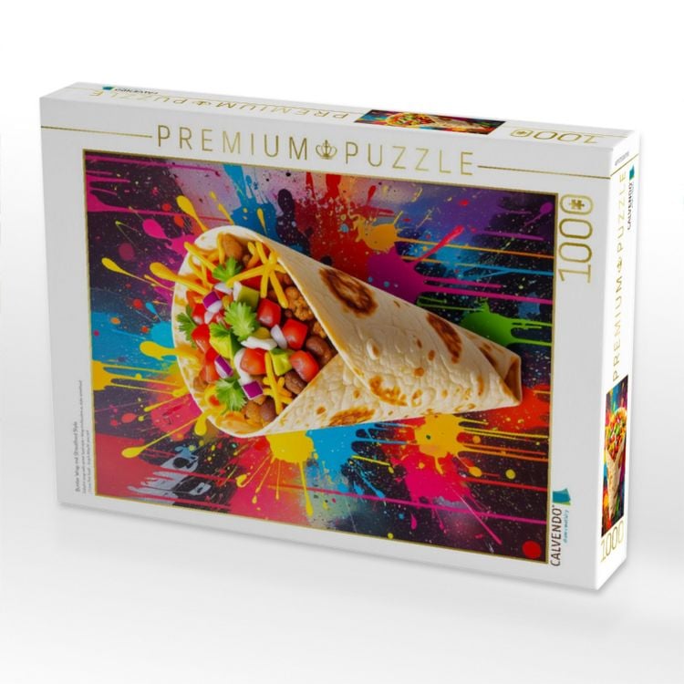 Produktbild: CALVENDO Puzzle Bunter Wrap mit Streetfood Style | 1000 Teile Lege-Gr&ouml;&szlig;e 64x48cm Foto-Puzzle f&uuml;r gl&uuml;ckliche Stunden