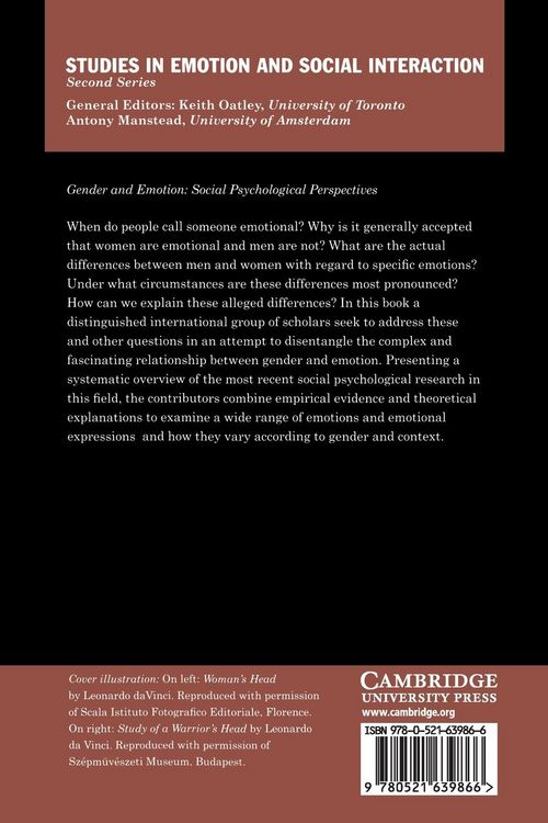 Produktbild: Gender and Emotion
