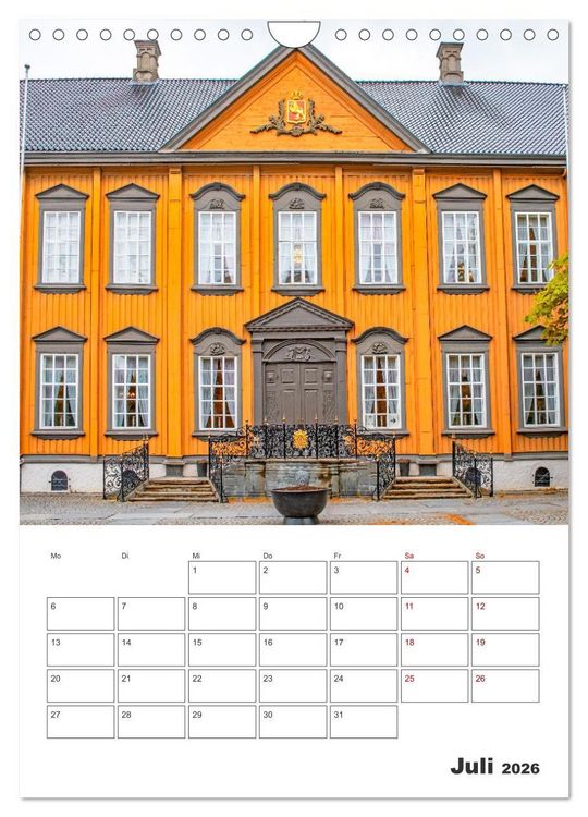 Produktbild: Norwegens K&uuml;stenst&auml;dte - Reiseplaner (Wandkalender 2026 DIN A4 hoch), CALVENDO Monatskalender