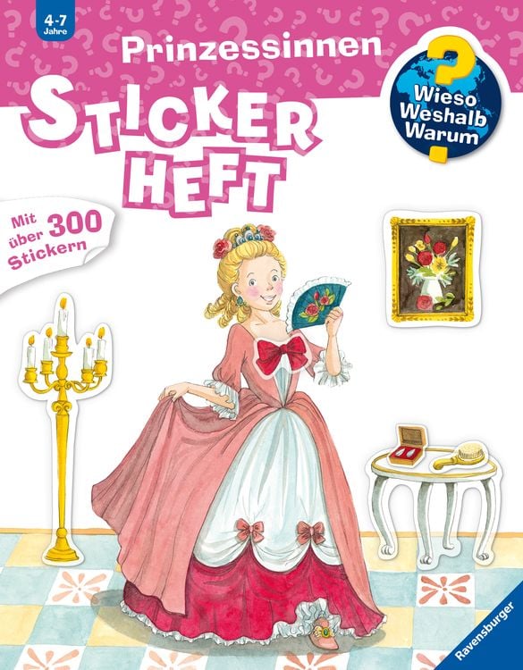 Produktbild: Wieso? Weshalb? Warum? Stickerheft: Prinzessinnen