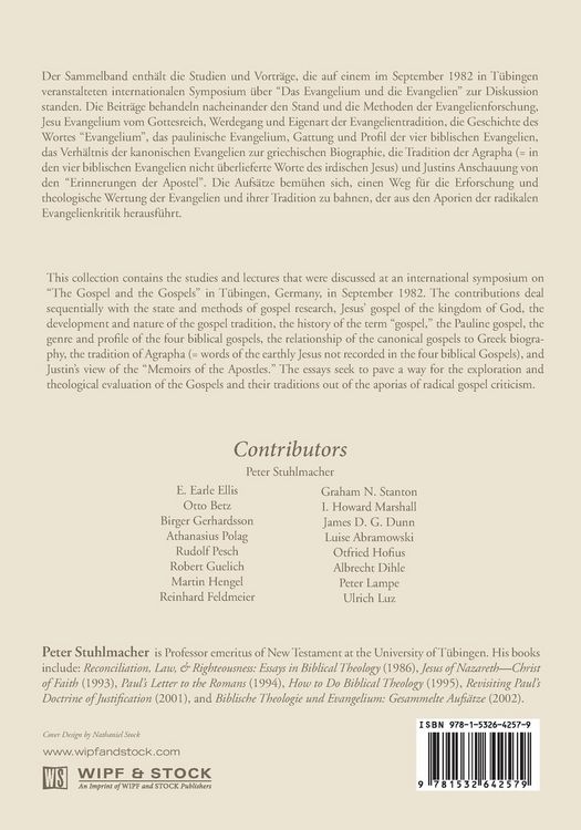 Produktbild: Das Evangelium und die Evangelien