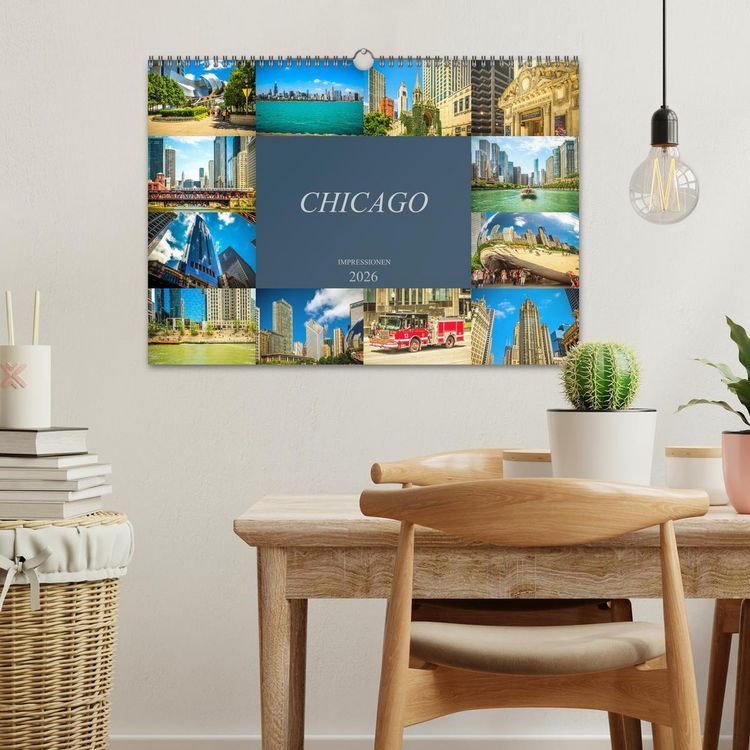 Produktbild: Chicago Impressionen (Wandkalender 2026 DIN A3 quer), CALVENDO Monatskalender