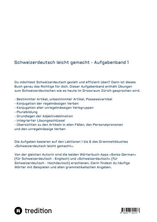 Produktbild: Schweizerdeutsch leicht gemacht - Aufgabenband 1