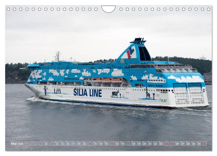Produktbild: Container - Tanker - Kreuzfahrt - Schiffe (Wandkalender 2026 DIN A4 quer), CALVENDO Monatskalender