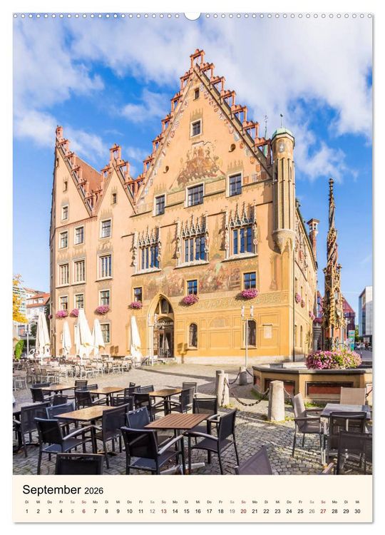 Produktbild: ULM Sehenswerte Orte (Wandkalender 2026 DIN A2 hoch), CALVENDO Monatskalender
