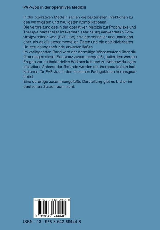 Produktbild: PVP-Jod in der operativen Medizin