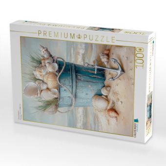 Produktbild: CALVENDO Puzzle Strand-Stillleben | 1000 Teile Lege-Gr&ouml;&szlig;e 64x48cm Foto-Puzzle f&uuml;r gl&uuml;ckliche Stunden