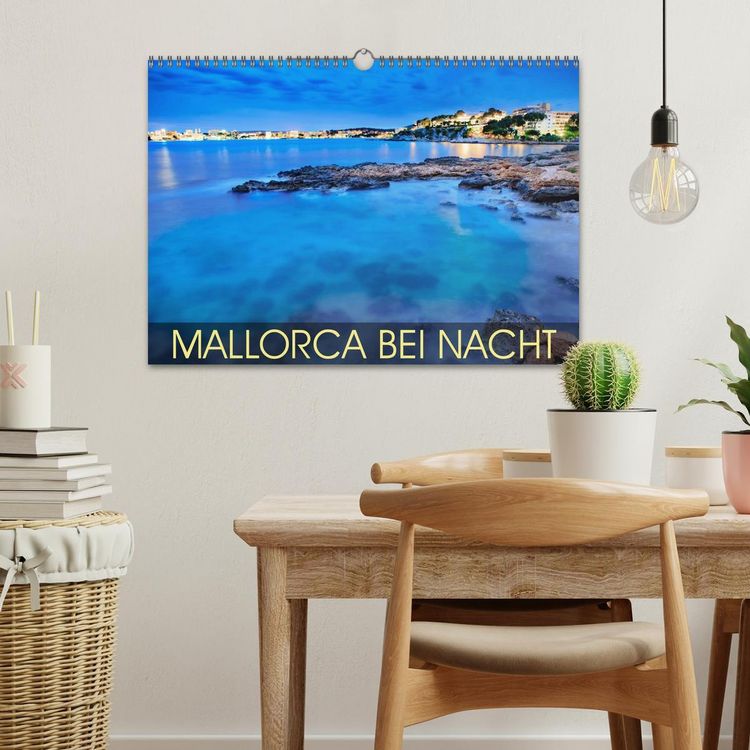 Produktbild: MALLORCA BEI NACHT (Wandkalender 2026 DIN A3 quer), CALVENDO Monatskalender