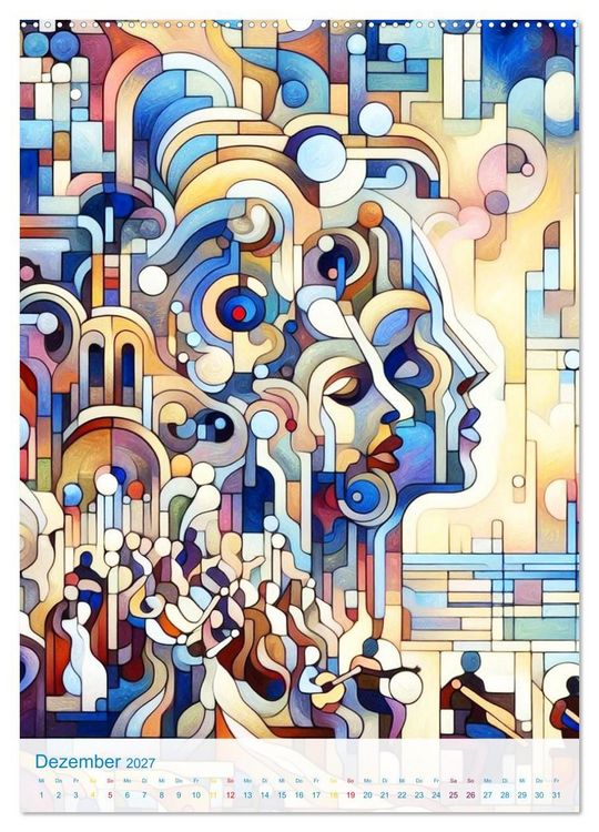 Produktbild: Syn&auml;sthetische Kunst - Musik in Farben und Formen (Wandkalender 2027 DIN A2 hoch), CALVENDO Monatskalender