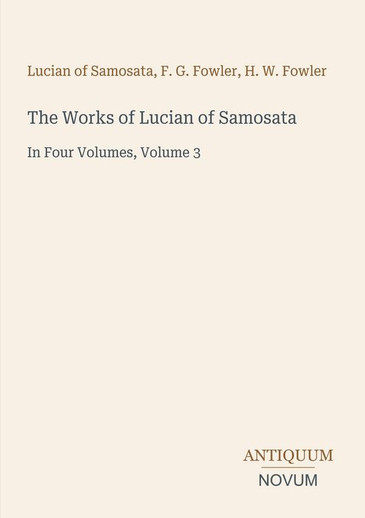 Produktbild: The Works of Lucian of Samosata