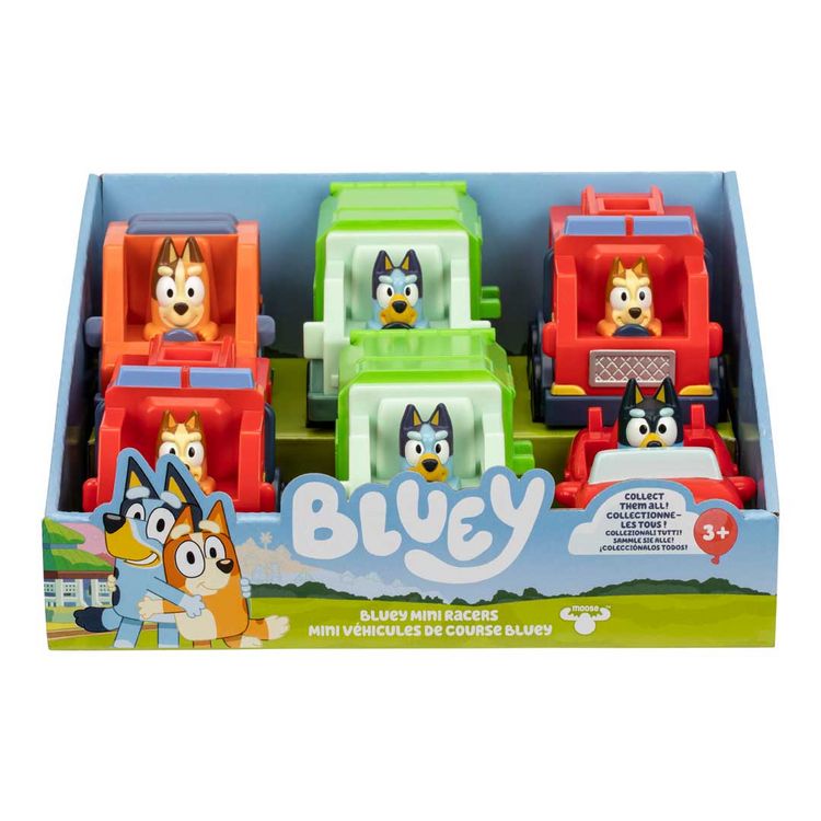 Produktbild: BLUEY Mini Racers Single-Pack (6er-Thekendisplay)