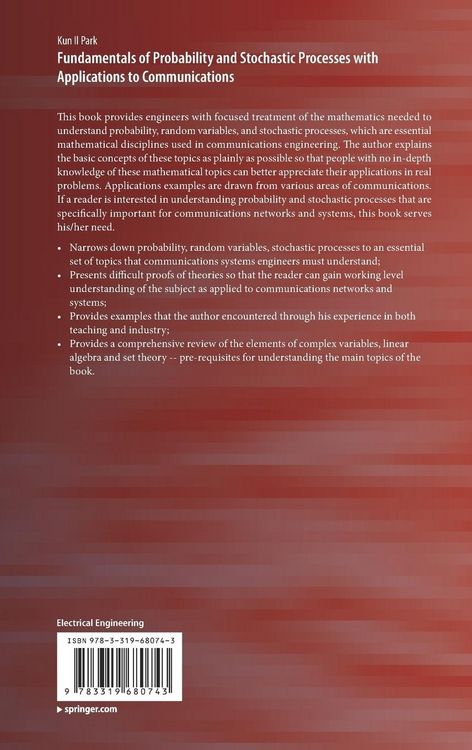Produktbild: Fundamentals of Probability and Stochastic Processes with Applications to Communications
