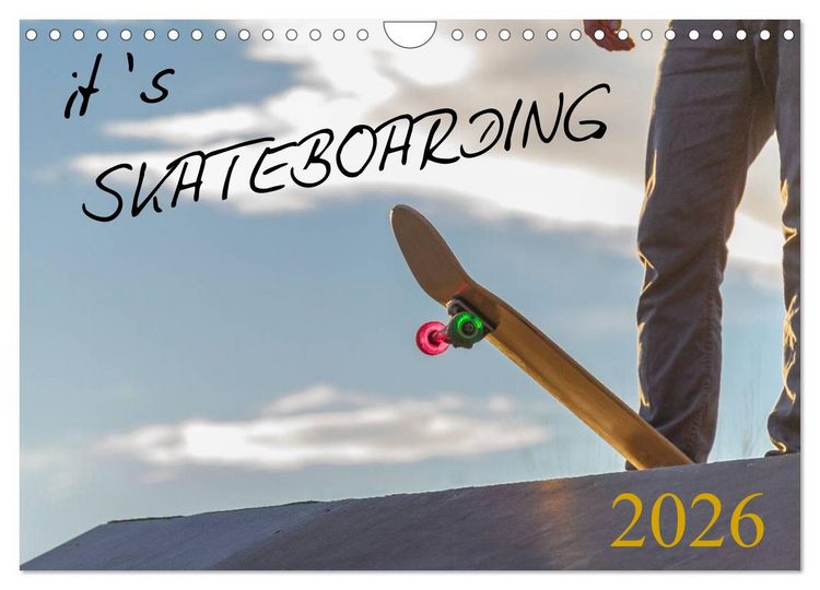 Produktbild: it's SKATEBOARDING (Wandkalender 2026 DIN A4 quer), CALVENDO Monatskalender